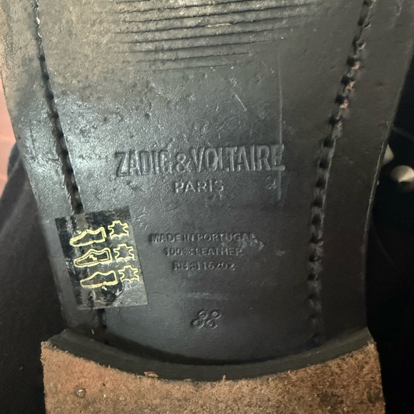 Zadig & Voltaire Black Leather Boots - Picture 7 of 12